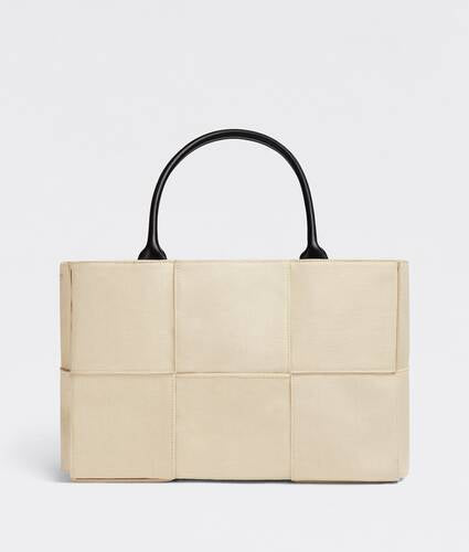 Large intreccio canvas tote bag