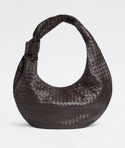 Maxi intrecciato leather shoulder bag