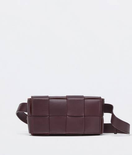 Mini intreccio leather belt bag