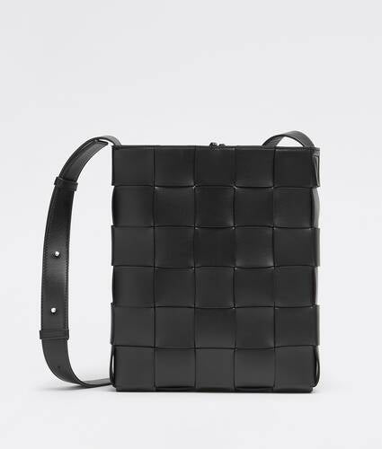 Intreccio leather cross-body bag