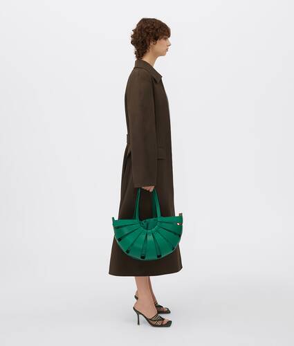 Medium cut-out leather tote bag