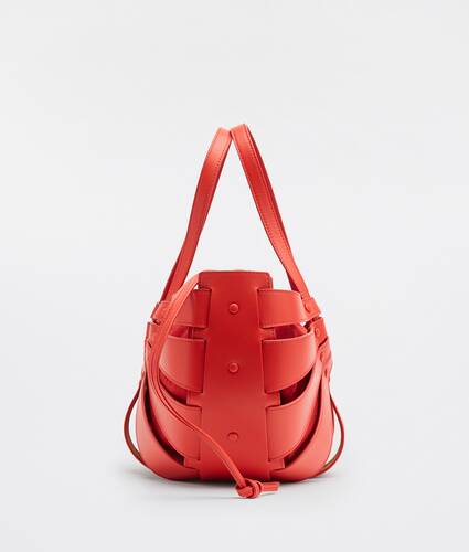 Medium cut-out leather tote bag