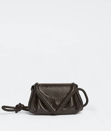 Small textured leather crossbody bag