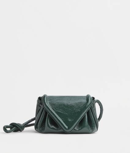 Small textured leather crossbody bag