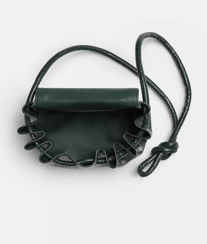 Small textured leather crossbody bag