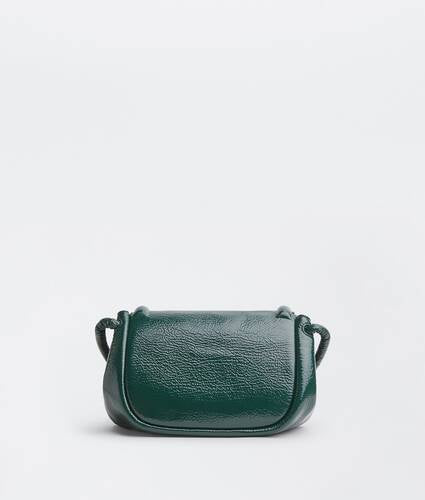 Small textured leather crossbody bag