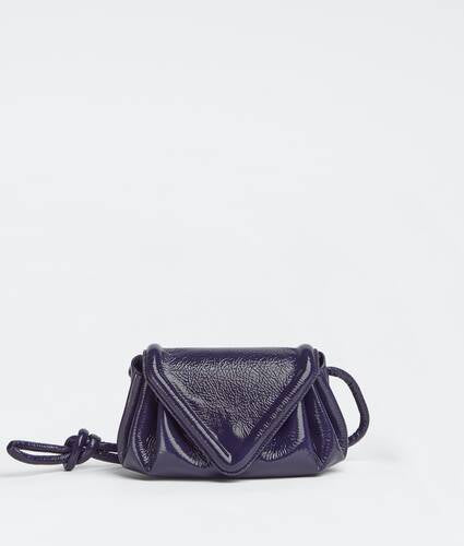 Small textured leather crossbody bag