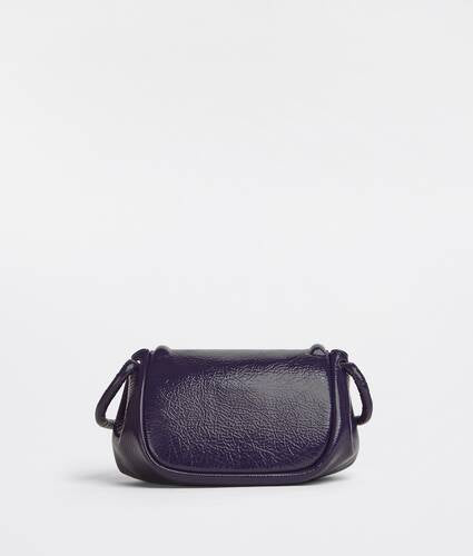 Small textured leather crossbody bag