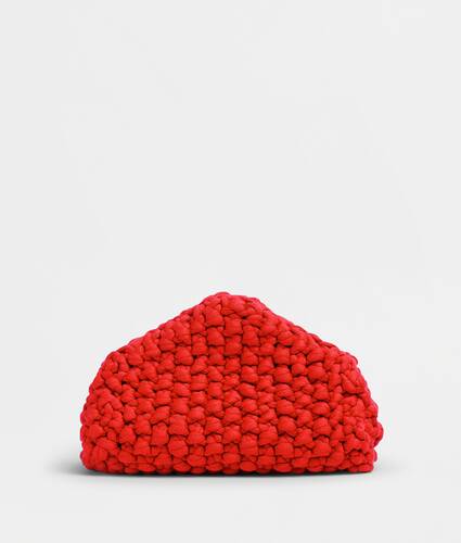 Small chunky knit top handle bag