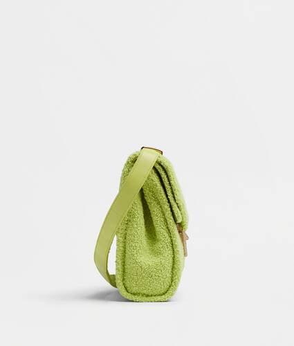 Bouclé wool shoulder bag