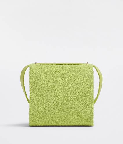 Bouclé wool shoulder bag