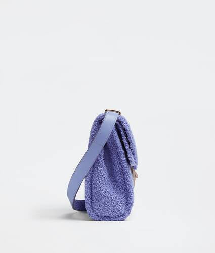 Bouclé wool shoulder bag