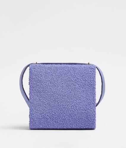 Bouclé wool shoulder bag