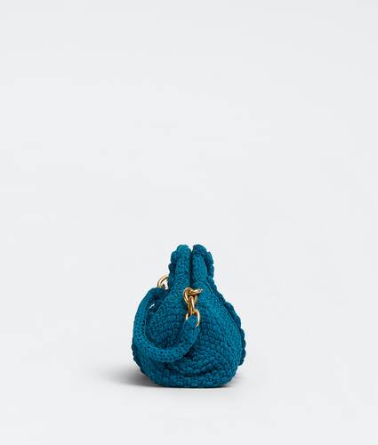 Small knitted wool top handle bag