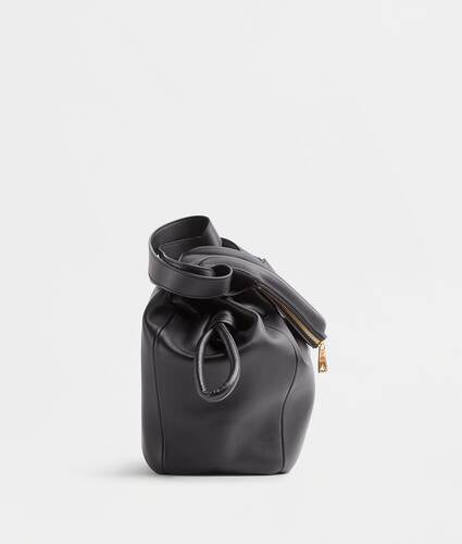 Small leather cabas bag with strap