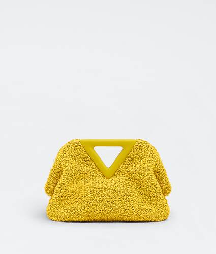 Small curly raffia top handle bag with detachable strap