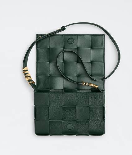 Intreccio grained leather cross-body bag