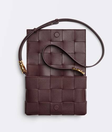 Intreccio grained leather cross-body bag