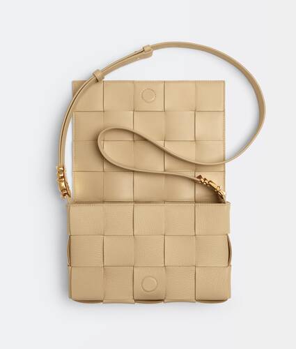 Intreccio grained leather cross-body bag