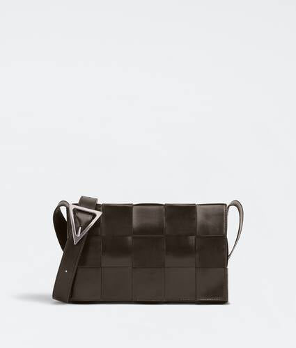 Intreccio leather cross-body bag