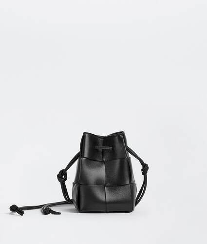 Mini Intreccio Leather Cross-body Bucket Bag