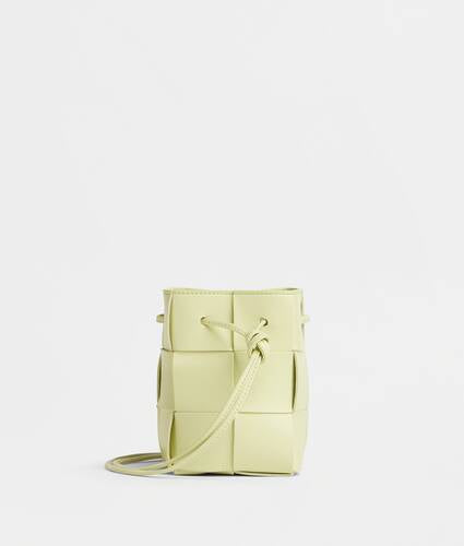 Mini Intreccio Leather Cross-body Bucket Bag