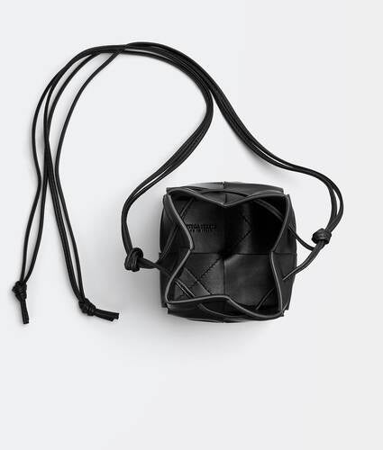 Mini Intreccio Leather Cross-body Bucket Bag