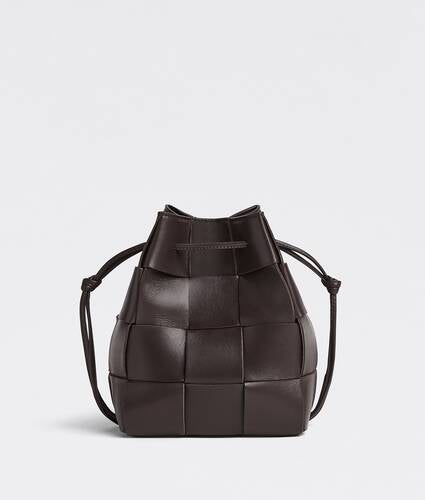 Small Intreccio Leather Cross-body Bucket Bag