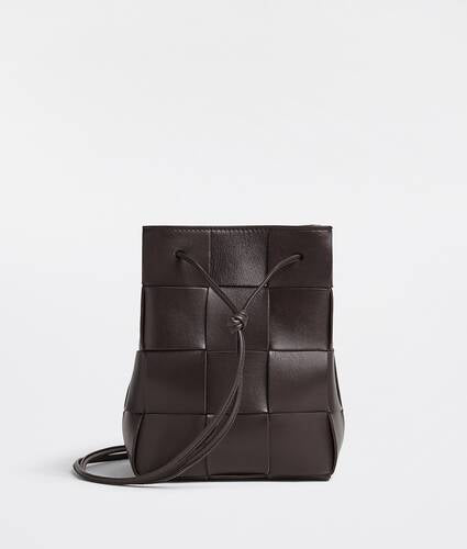 Small Intreccio Leather Cross-body Bucket Bag