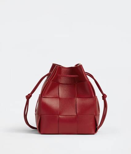 Small Intreccio Leather Cross-body Bucket Bag