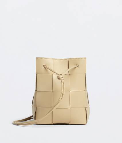 Small Intreccio Leather Cross-body Bucket Bag