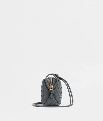 Mini intrecciato leather cross-body bag