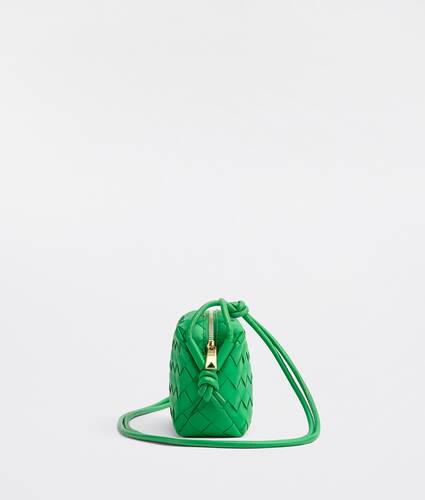 Mini intrecciato leather crossbody bag