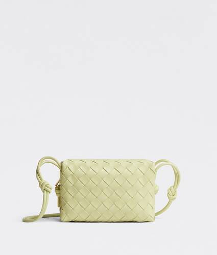 Mini intrecciato leather cross-body bag