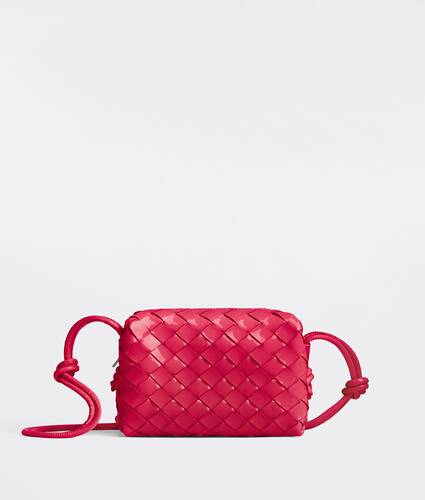 Mini Intrecciato Patent Leather Cross-body Bag