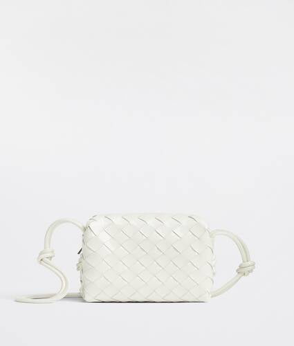 Mini Intrecciato Patent Leather Cross-body Bag