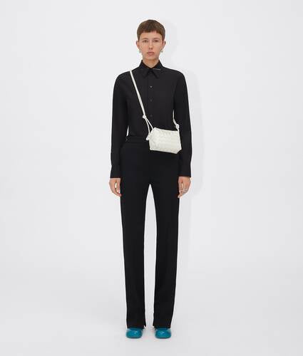 Mini Intrecciato Patent Leather Cross-body Bag