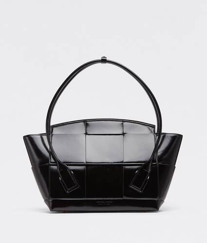 Medium Leather Intreccio Arco Top-Handle Bag