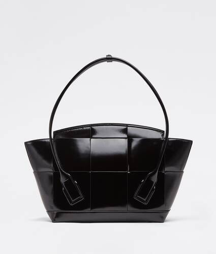 Medium Leather Intreccio Arco Top-Handle Bag