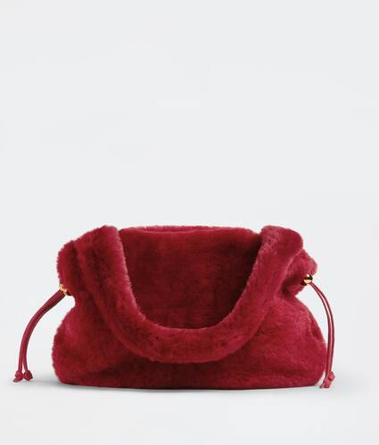 Medium shearling top handle bag