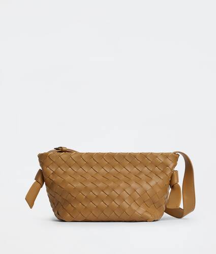 Intrecciato leather shoulder bag