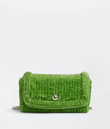 Chenille corduroy shoulder bag