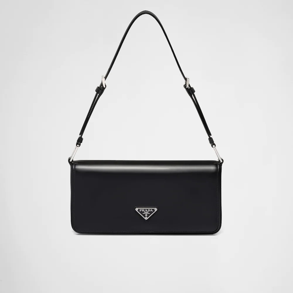 Brushed leather Prada Femme bag