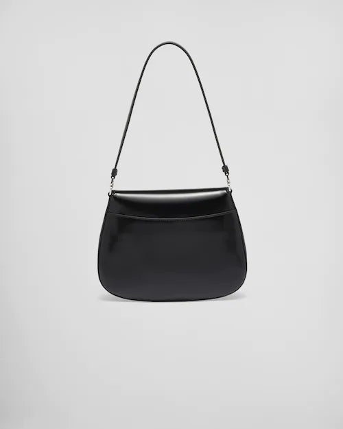 Prada Cleo brushed leather shoulder bag with flap