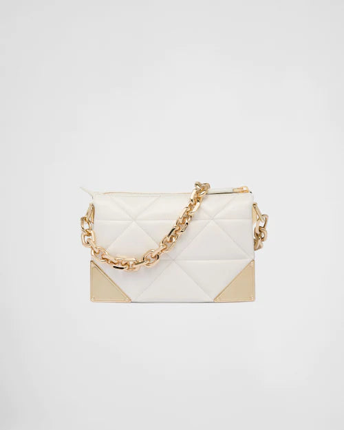 Quilted nappa leather shoulder bag