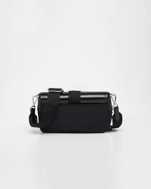 Prada Pocket nylon and brushed leather bag