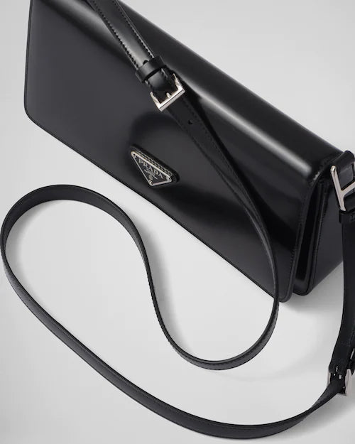 Brushed leather Prada Femme bag