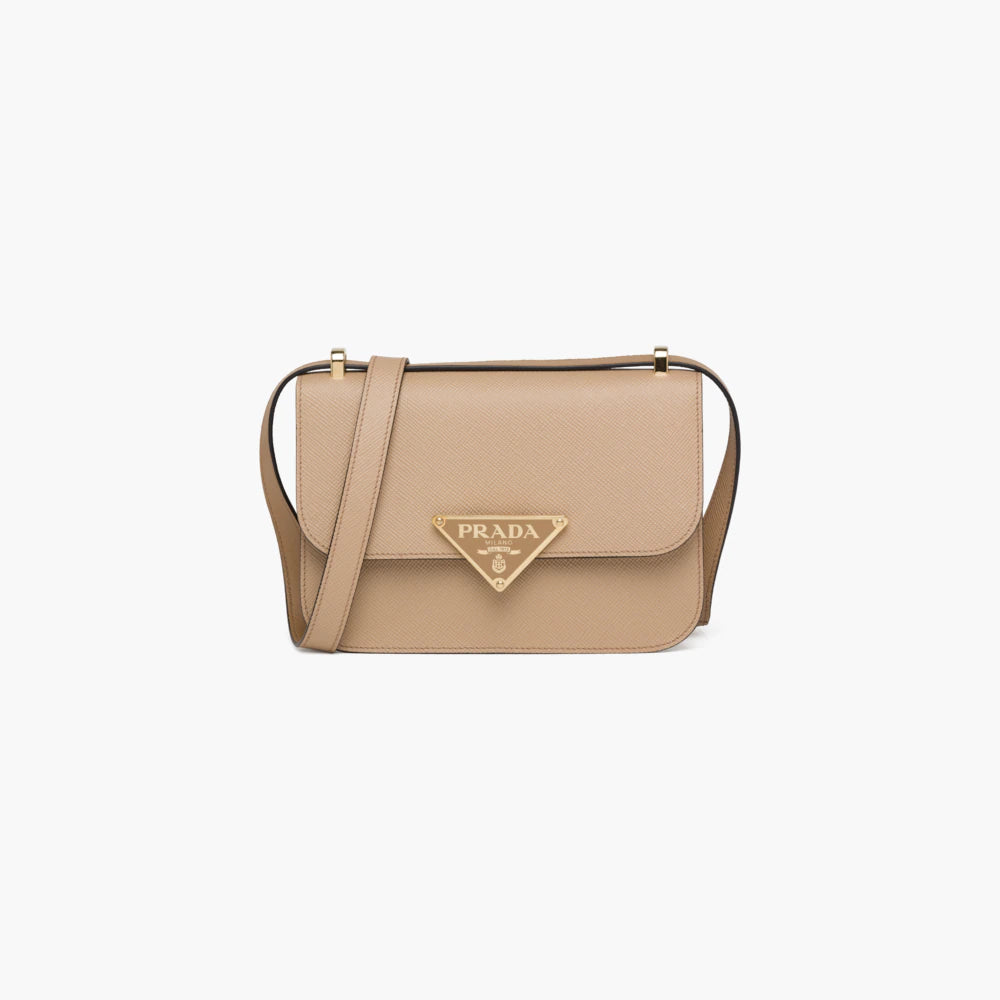 Saffiano leather shoulder bag