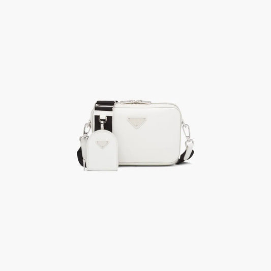 Brushed leather shoulder bag