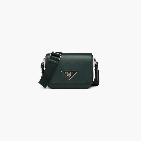 Saffiano leather Prada Identity shoulder bag